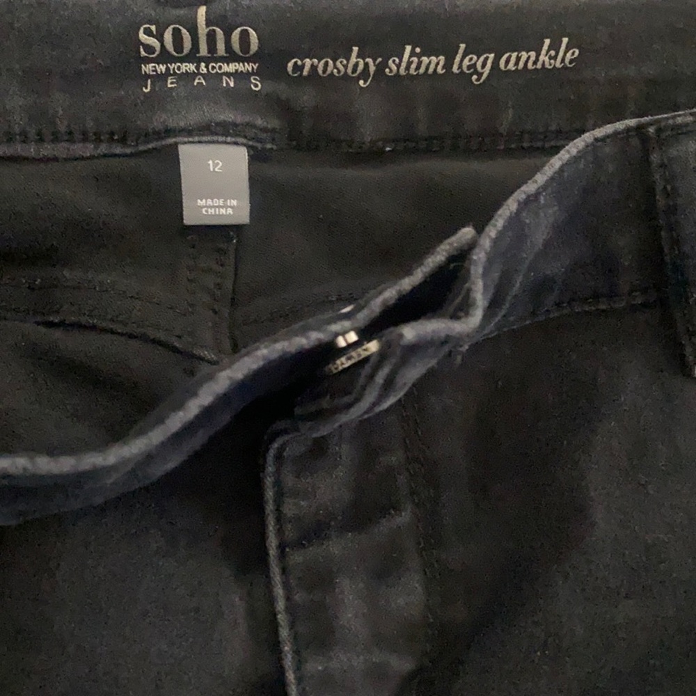 NY&CO SOHO BLACK SLIM LEG Pants